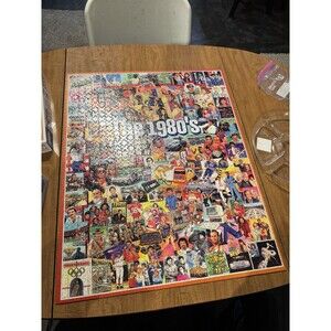 White Mountain 1000 Piece Puzzle THE 1980'S 24"x30" Made in USA Complete